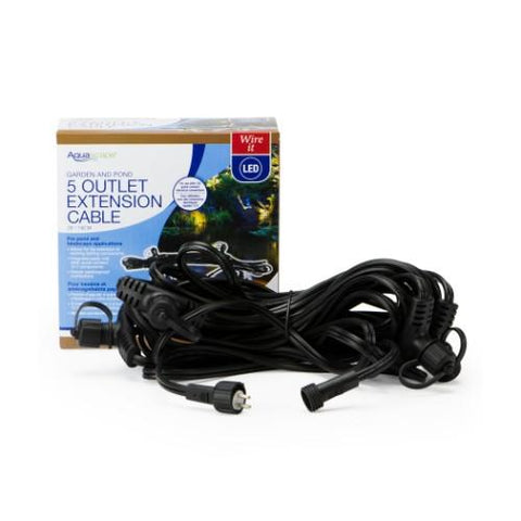 Garden and Pond 25′ 5-Outlet Quick-Connect Extension Cable